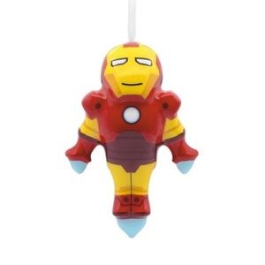Marvel Iron Man Decoupage Christmas Tree Ornament NWT